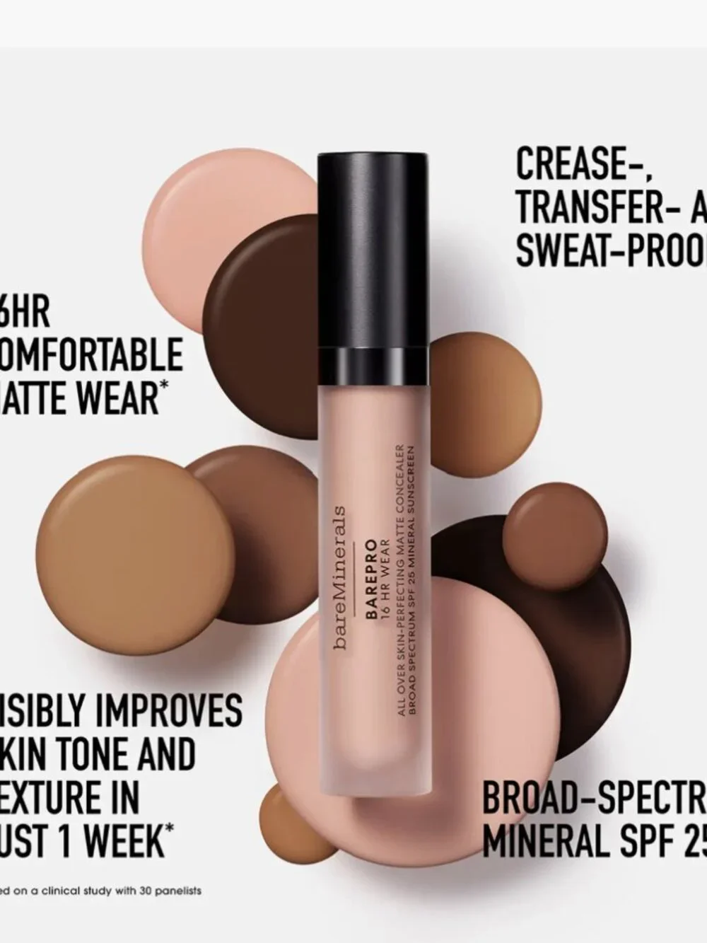 bareMinerals BAREPRO 16 Hr Wear All-Over Matte Concealer SPF 25 ~ Fair 150 Cool